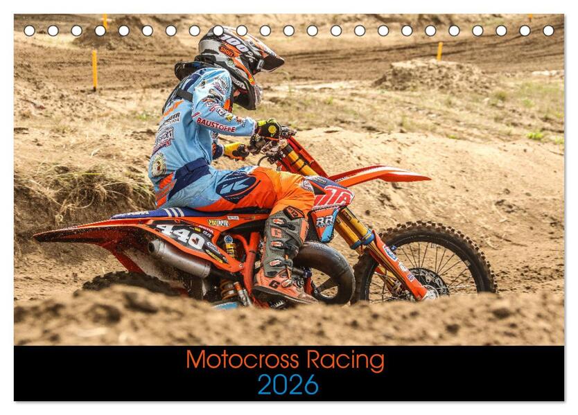 Motocross Racing 2026 (Tischkalender 2026 DIN A5 quer) CALVENDO Monatskalender