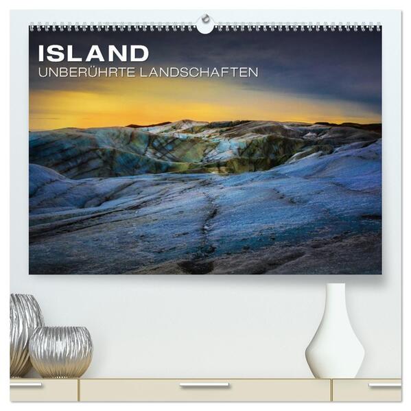 Island - Unberührte Landschaften (hochwertiger Premium Wandkalender 2026 DIN A2 quer) Kunstdruck in Hochglanz
