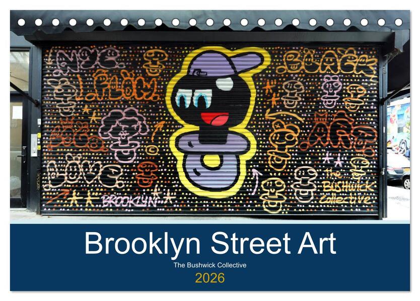 Brooklyn Street Art (Tischkalender 2026 DIN A5 quer) CALVENDO Monatskalender