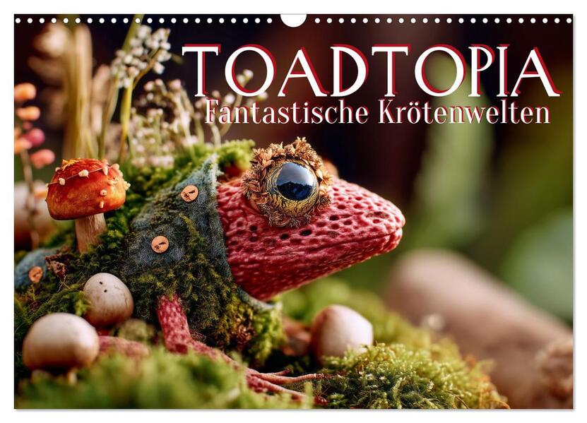 Toadtopia. Fantastische Krötenwelten (Wandkalender 2026 DIN A3 quer) CALVENDO Monatskalender