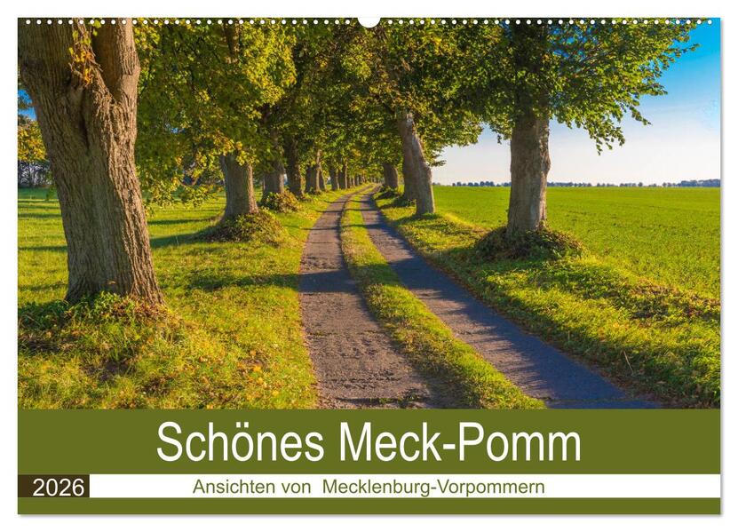 Schönes Meck-Pomm (Wandkalender 2026 DIN A2 quer) CALVENDO Monatskalender