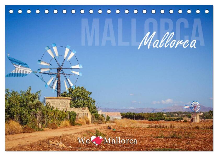 Mallorca Mallorca (Tischkalender 2026 DIN A5 quer) CALVENDO Monatskalender