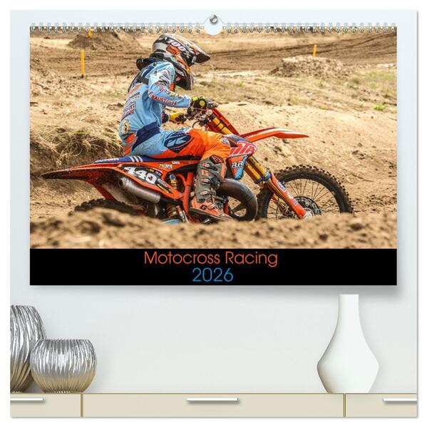 Motocross Racing 2026 (hochwertiger Premium Wandkalender 2026 DIN A2 quer) Kunstdruck in Hochglanz