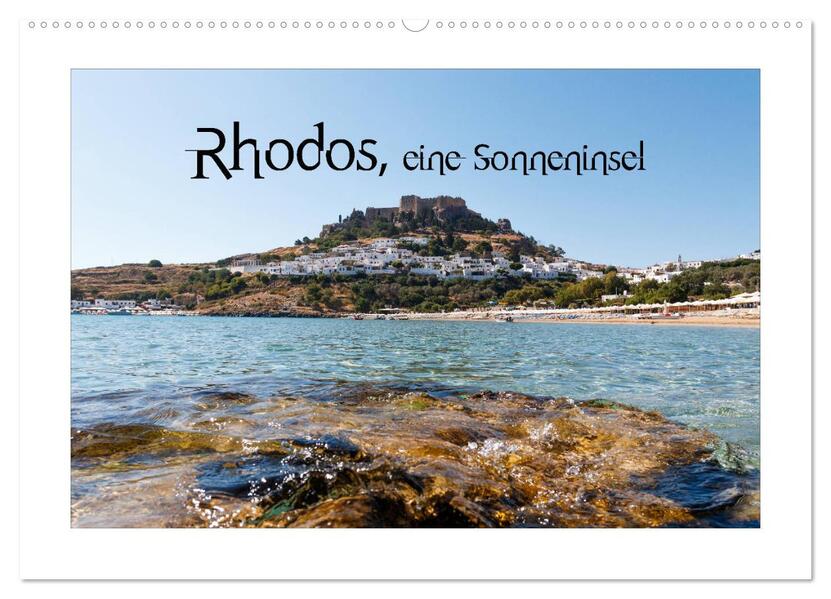 Rhodos eine Sonneninsel (Wandkalender 2026 DIN A2 quer) CALVENDO Monatskalender