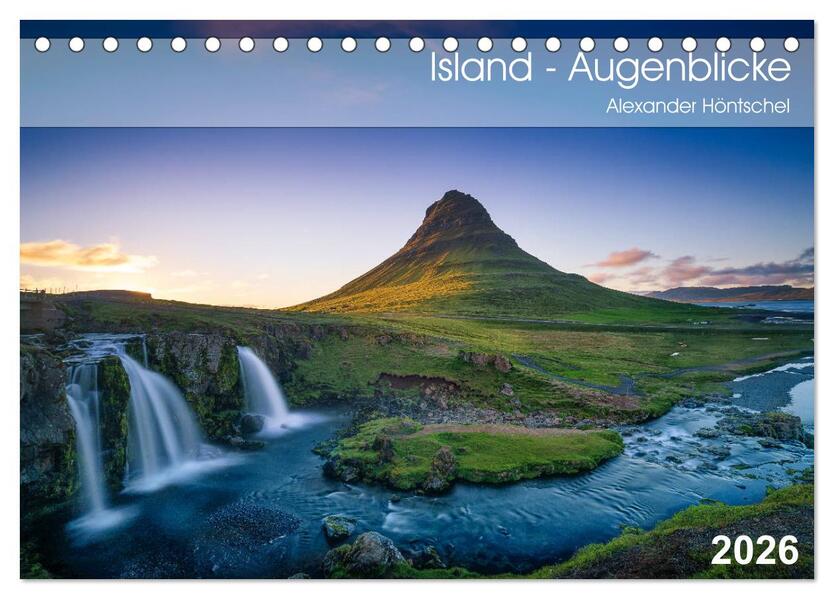 Island - Augenblicke 2026 (Tischkalender 2026 DIN A5 quer) CALVENDO Monatskalender