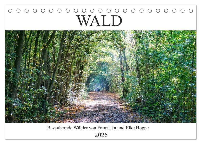 Wald - bezaubernde Wälder (Tischkalender 2026 DIN A5 quer) CALVENDO Monatskalender