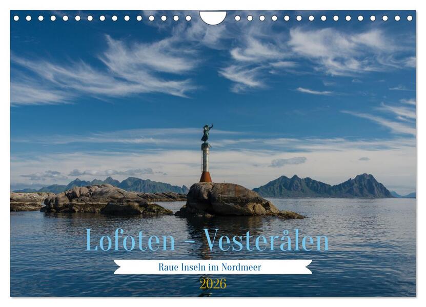 Lofoten Vesterålen (Wandkalender 2026 DIN A4 quer) CALVENDO Monatskalender