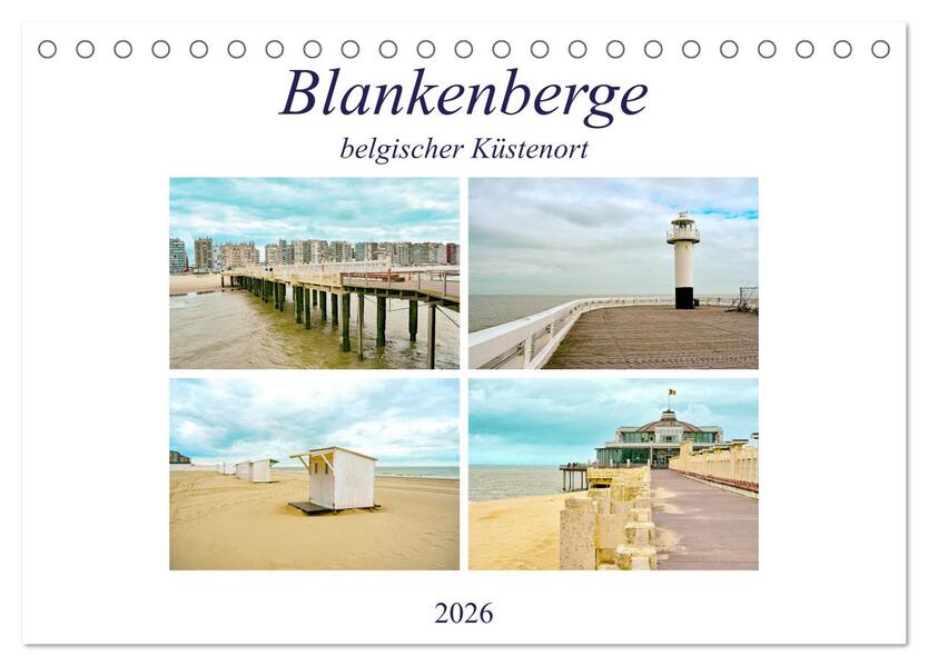 Blankenberge - belgischer Küstenort (Tischkalender 2026 DIN A5 quer) CALVENDO Monatskalender