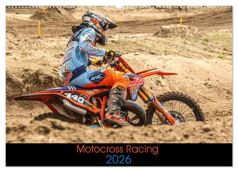 Motocross Racing 2026 (Wandkalender 2026 DIN A2 quer) CALVENDO Monatskalender