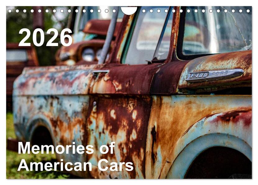 Memories of American Cars (Wandkalender 2026 DIN A4 quer) CALVENDO Monatskalender