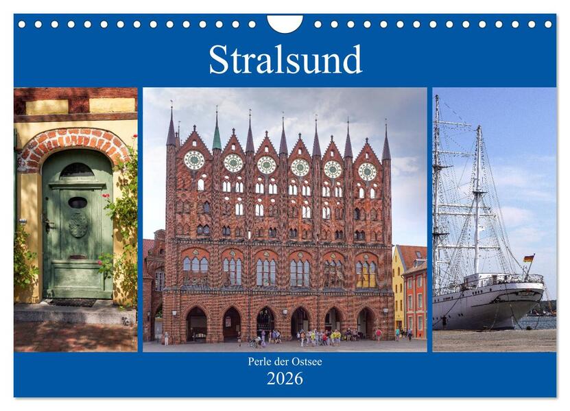 Stralsund - Perle der Ostsee (Wandkalender 2026 DIN A4 quer) CALVENDO Monatskalender