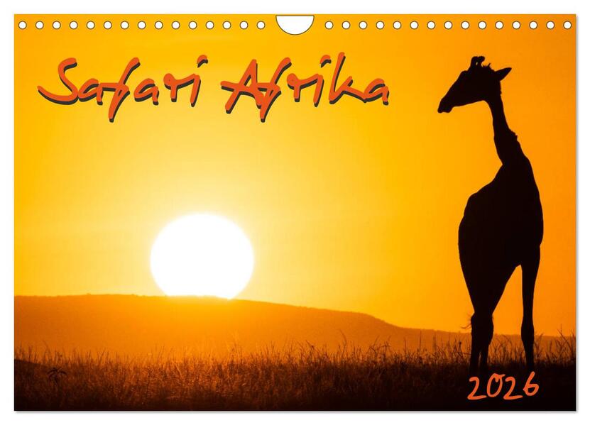 Safari Afrika (Wandkalender 2026 DIN A4 quer) CALVENDO Monatskalender