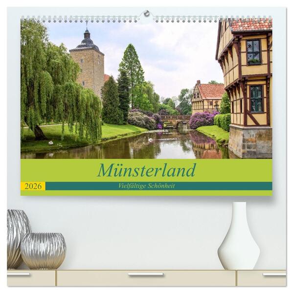 Münsterland - Vielfältige Schönheit (hochwertiger Premium Wandkalender 2026 DIN A2 quer) Kunstdruck in Hochglanz