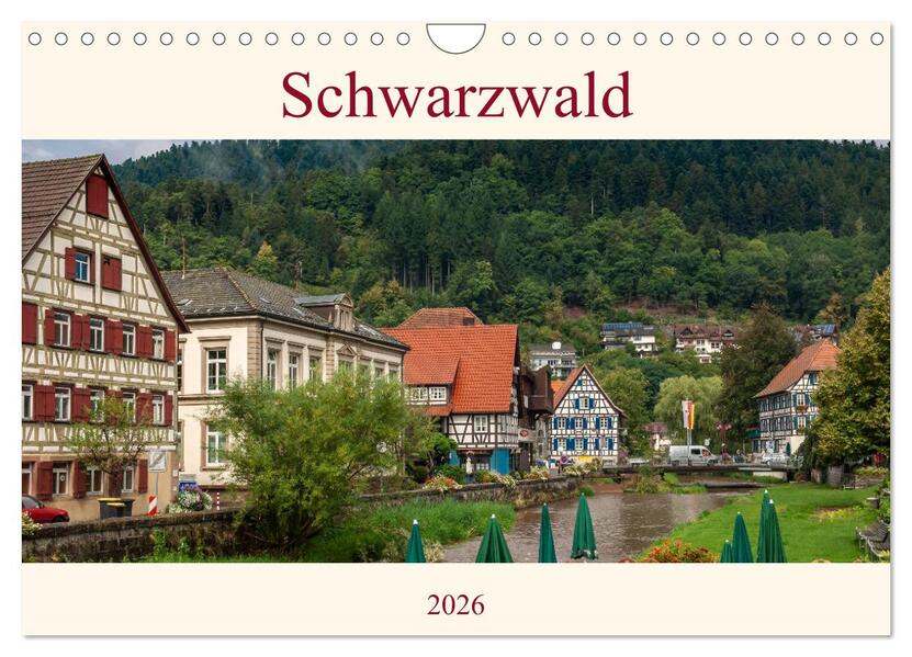 Schwarzwald (Wandkalender 2026 DIN A4 quer) CALVENDO Monatskalender