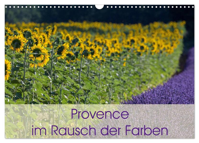 Provence im Rausch der Farben (Wandkalender 2026 DIN A3 quer) CALVENDO Monatskalender