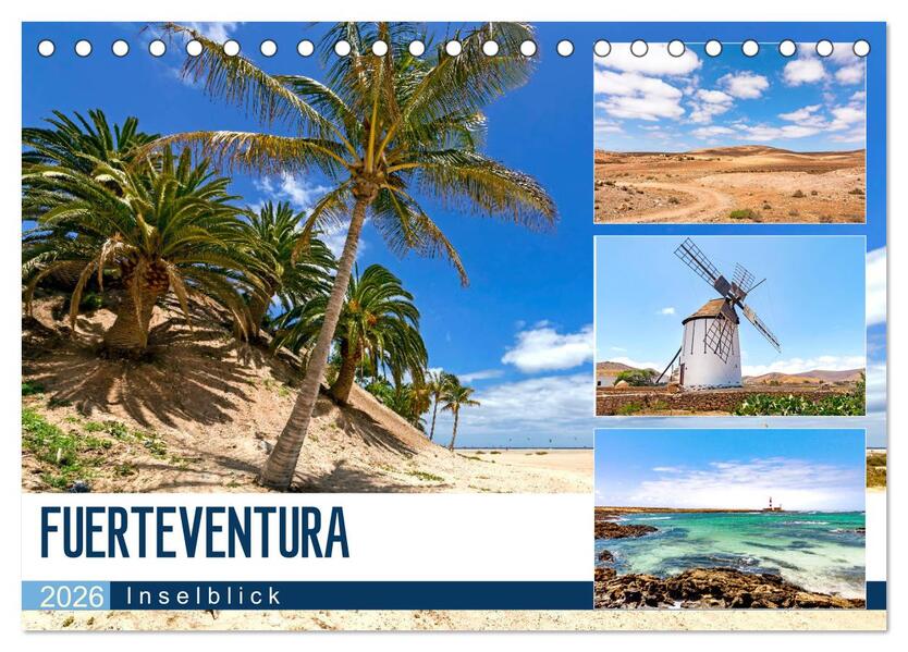 FUERTEVENTURA - Inselblick (Tischkalender 2026 DIN A5 quer) CALVENDO Monatskalender