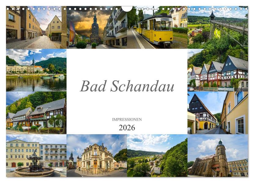Bad Schandau Impressionen (Wandkalender 2026 DIN A3 quer) CALVENDO Monatskalender