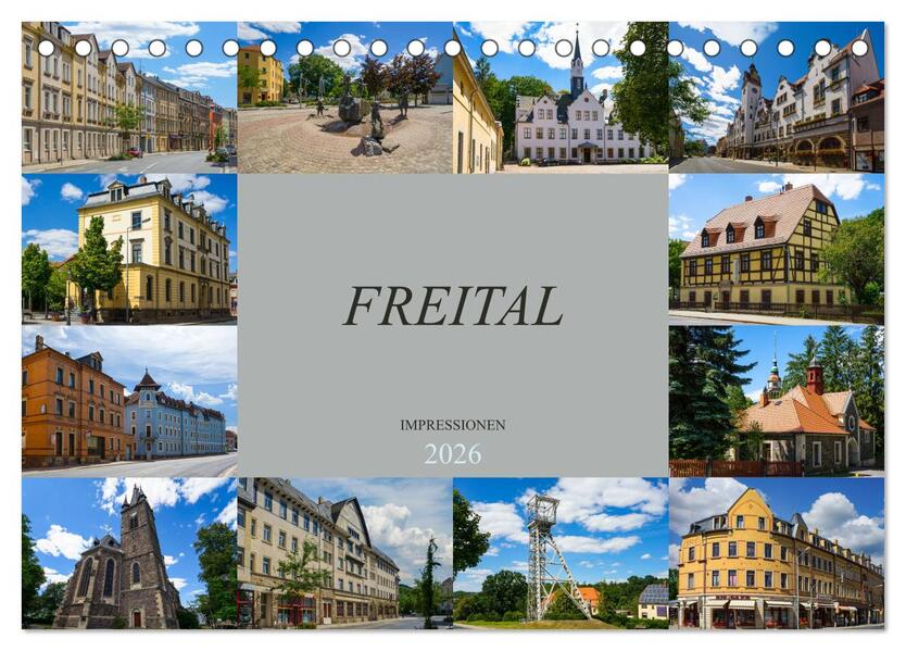 Freital Impressionen (Tischkalender 2026 DIN A5 quer) CALVENDO Monatskalender