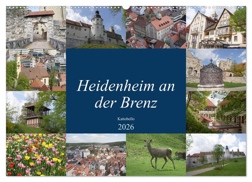 Heidenheim an der Brenz (Wandkalender 2026 DIN A2 quer) CALVENDO Monatskalender