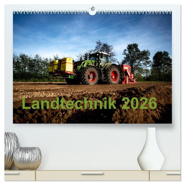 Landtechnik 2026 (hochwertiger Premium Wandkalender 2026 DIN A2 quer) Kunstdruck in Hochglanz
