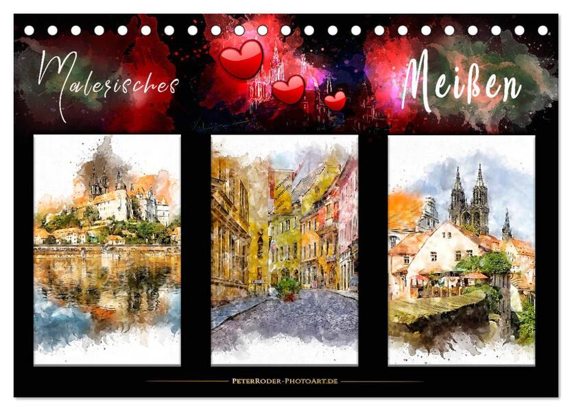 Malerisches Meißen (Tischkalender 2026 DIN A5 quer) CALVENDO Monatskalender