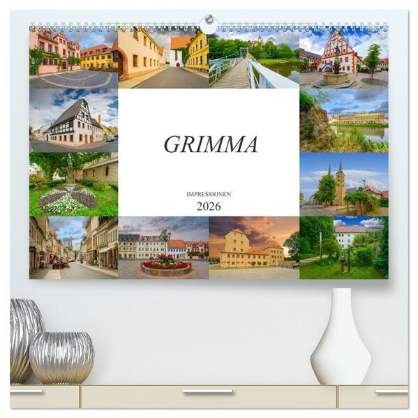 Grimma Impressionen (hochwertiger Premium Wandkalender 2026 DIN A2 quer) Kunstdruck in Hochglanz