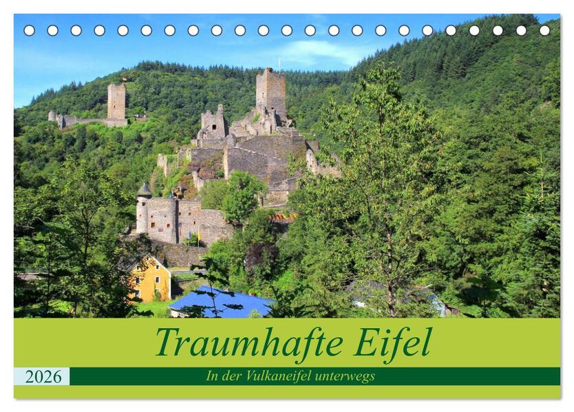 Traumhafte Eifel - In der Vulkaneifel unterwegs (Tischkalender 2026 DIN A5 quer) CALVENDO Monatskalender