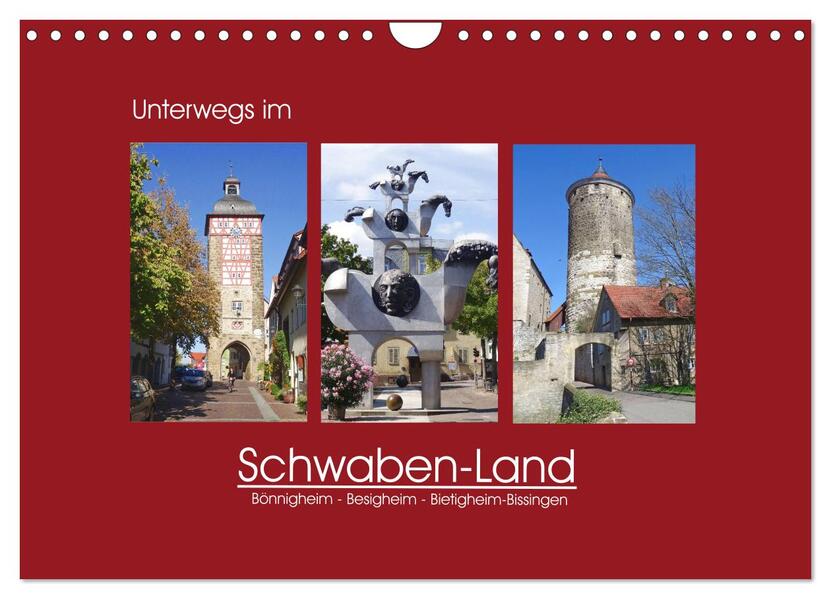 Unterwegs im Schwaben-Land (Wandkalender 2026 DIN A4 quer) CALVENDO Monatskalender