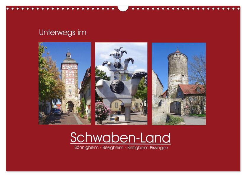 Unterwegs im Schwaben-Land (Wandkalender 2026 DIN A3 quer) CALVENDO Monatskalender