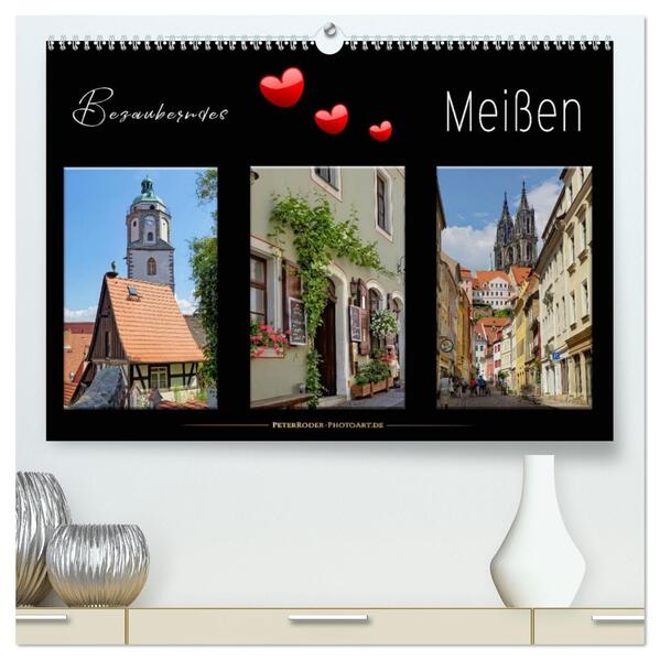 Bezauberndes Meißen (hochwertiger Premium Wandkalender 2026 DIN A2 quer) Kunstdruck in Hochglanz