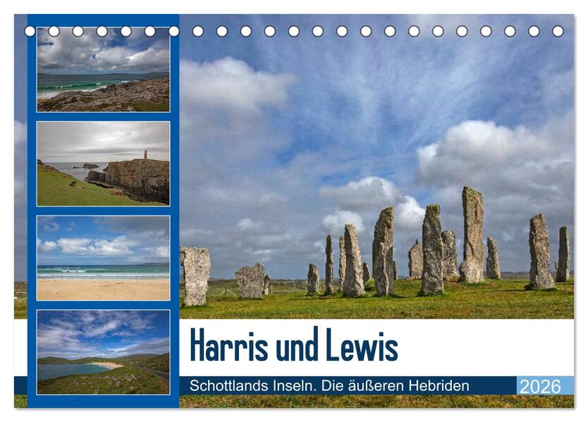 Harris und Lewis - Schottlands Inseln. Die äußeren Hebriden (Tischkalender 2026 DIN A5 quer) CALVENDO Monatskalender