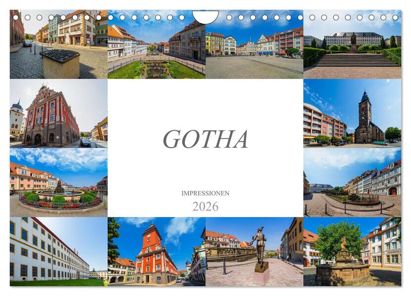 Gotha Impressionen (Wandkalender 2026 DIN A4 quer) CALVENDO Monatskalender