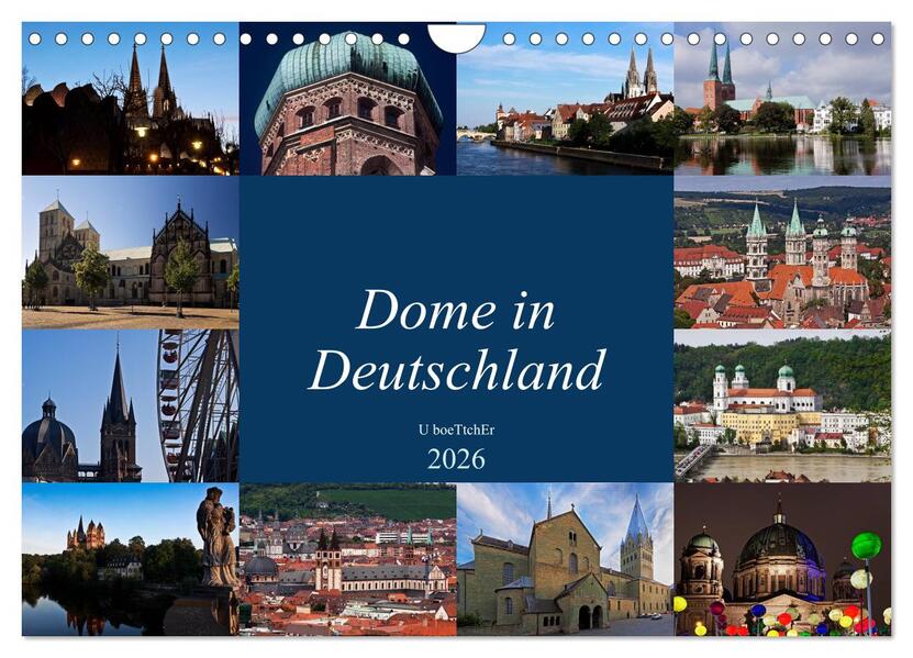 Dome in Deutschland (Wandkalender 2026 DIN A4 quer) CALVENDO Monatskalender
