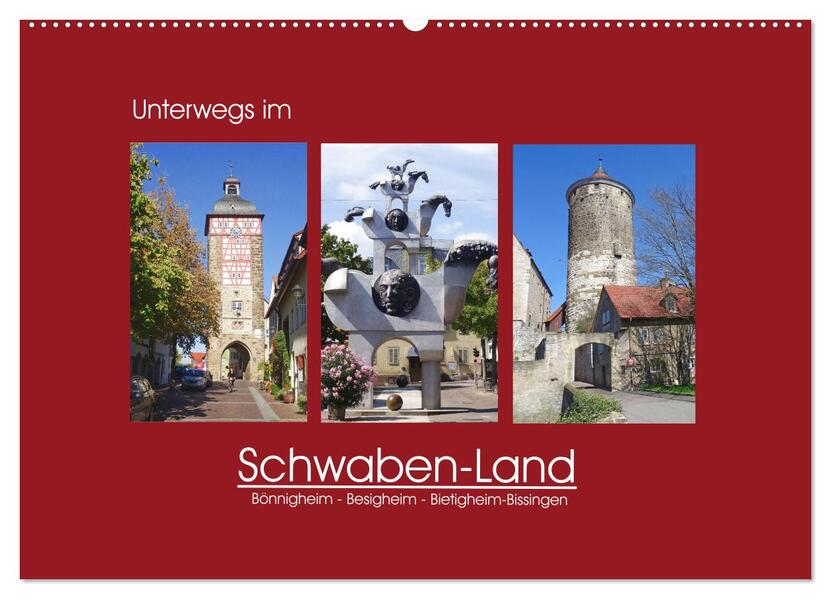 Unterwegs im Schwaben-Land (Wandkalender 2026 DIN A2 quer) CALVENDO Monatskalender