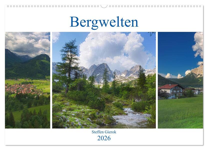 Bergwelten (Wandkalender 2026 DIN A2 quer) CALVENDO Monatskalender