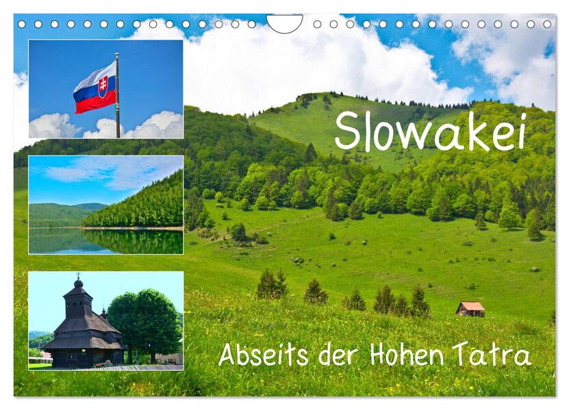 Slowakei - Abseits der Hohen Tatra (Wandkalender 2026 DIN A4 quer) CALVENDO Monatskalender