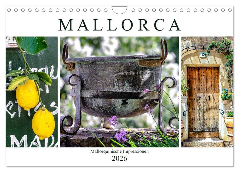 Mallorca - Mallorquinische Impressionen (Wandkalender 2026 DIN A4 quer) CALVENDO Monatskalender