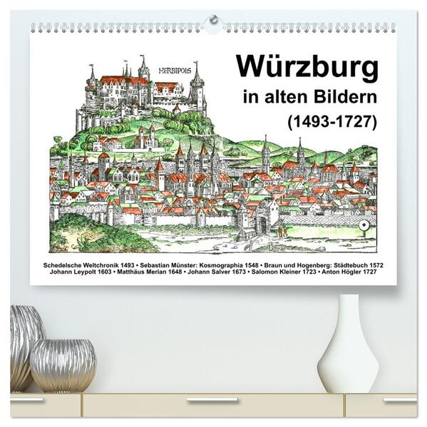 Würzburg in alten Bildern (hochwertiger Premium Wandkalender 2026 DIN A2 quer) Kunstdruck in Hochglanz