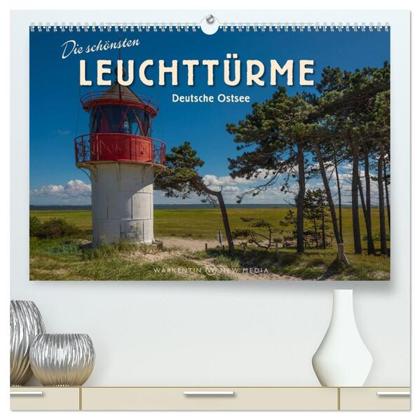 Die schönsten Leuchttürme - Deutsche Ostsee (hochwertiger Premium Wandkalender 2026 DIN A2 quer) Kunstdruck in Hochglanz