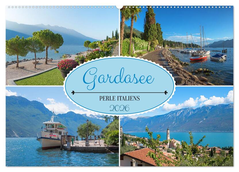 Gardasee - Perle Italiens (Wandkalender 2026 DIN A2 quer) CALVENDO Monatskalender