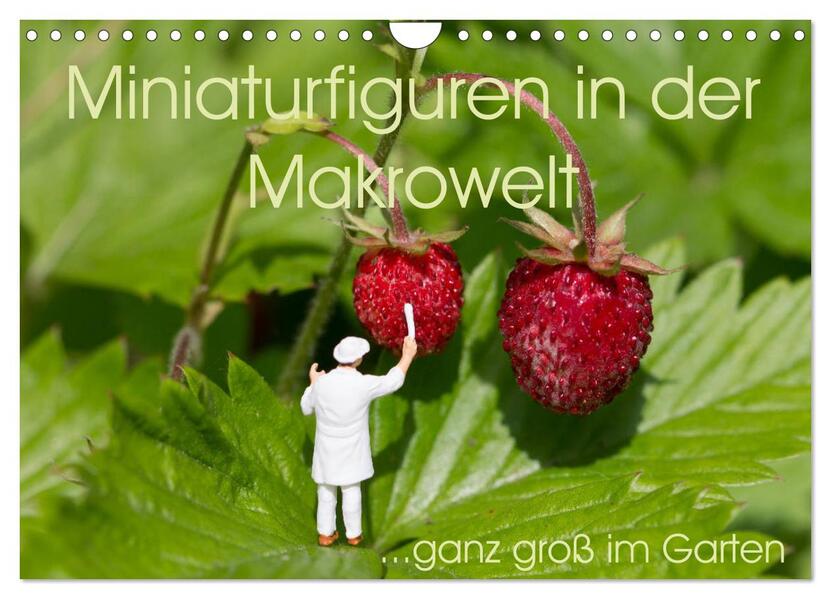 Miniaturfiguren in der Makrowelt ...ganz groß im Garten (Wandkalender 2026 DIN A4 quer) CALVENDO Monatskalender