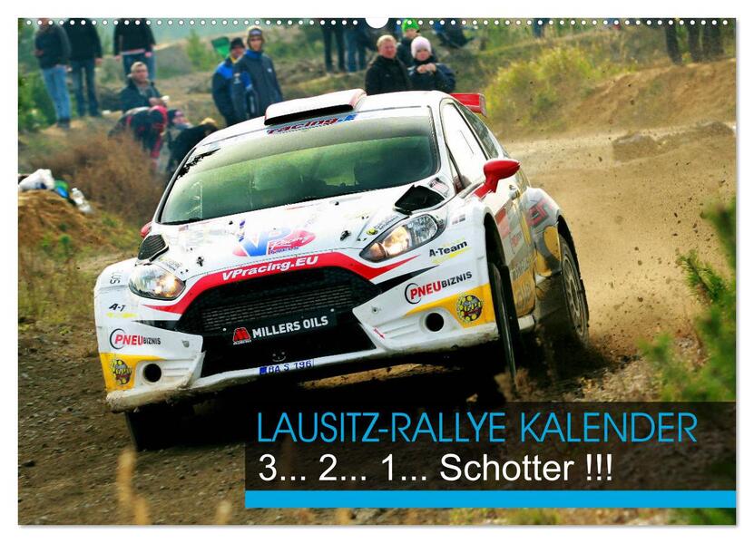 Lausitz-Rallye Kalender (Wandkalender 2026 DIN A2 quer) CALVENDO Monatskalender
