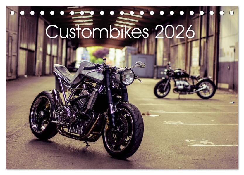 Custombikes 2026 (Tischkalender 2026 DIN A5 quer) CALVENDO Monatskalender