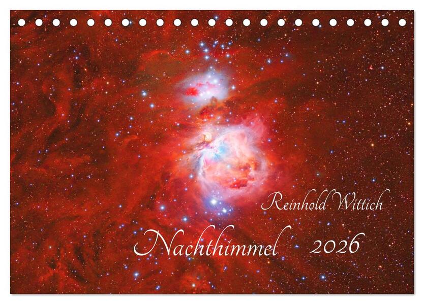 Nachthimmel (Tischkalender 2026 DIN A5 quer) CALVENDO Monatskalender
