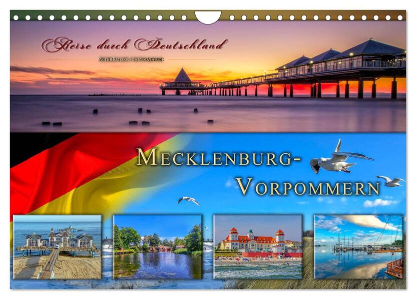Reise durch Deutschland - Mecklenburg-Vorpommern (Wandkalender 2026 DIN A4 quer) CALVENDO Monatskalender
