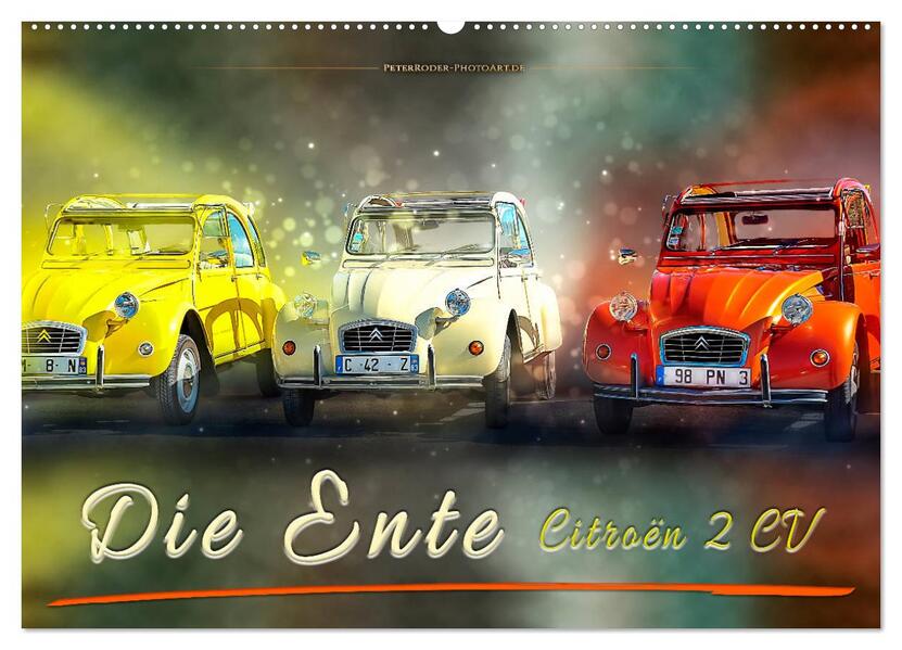 Die Ente - Citroën 2CV (Wandkalender 2026 DIN A2 quer) CALVENDO Monatskalender