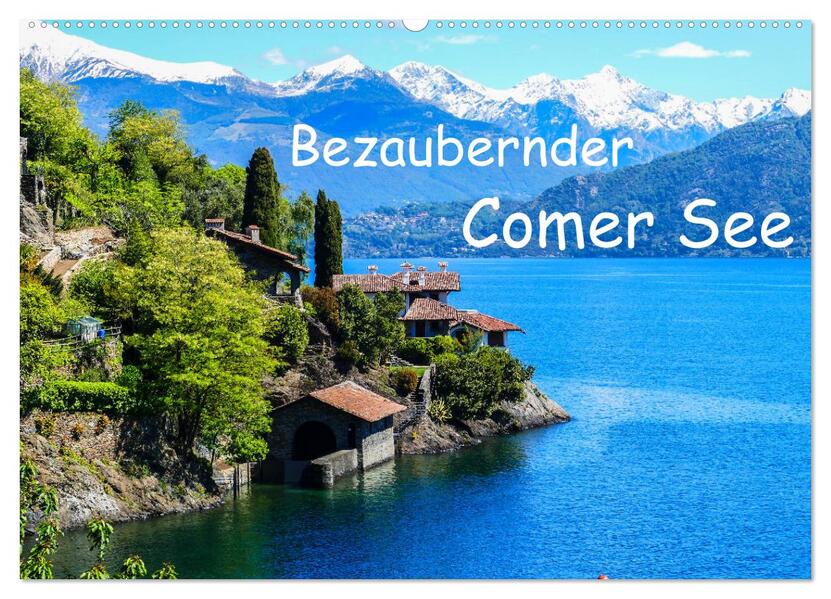 Bezaubernder Comer See (Wandkalender 2026 DIN A2 quer) CALVENDO Monatskalender