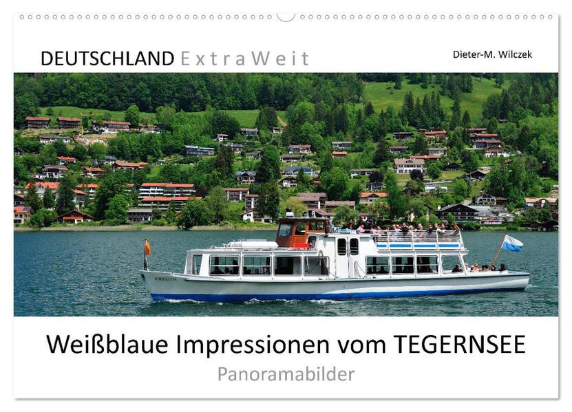 Weißblaue Impressionen vom Tegernsee (Wandkalender 2026 DIN A2 quer) CALVENDO Monatskalender