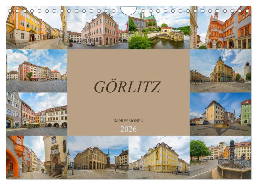 Görlitz Impressionen (Wandkalender 2026 DIN A4 quer) CALVENDO Monatskalender
