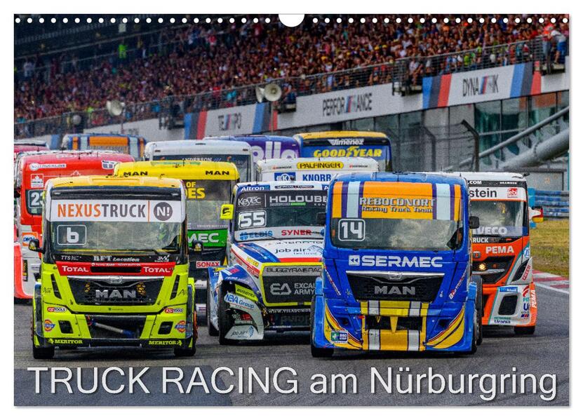 Truck Racing am Nürburgring (Wandkalender 2026 DIN A3 quer) CALVENDO Monatskalender